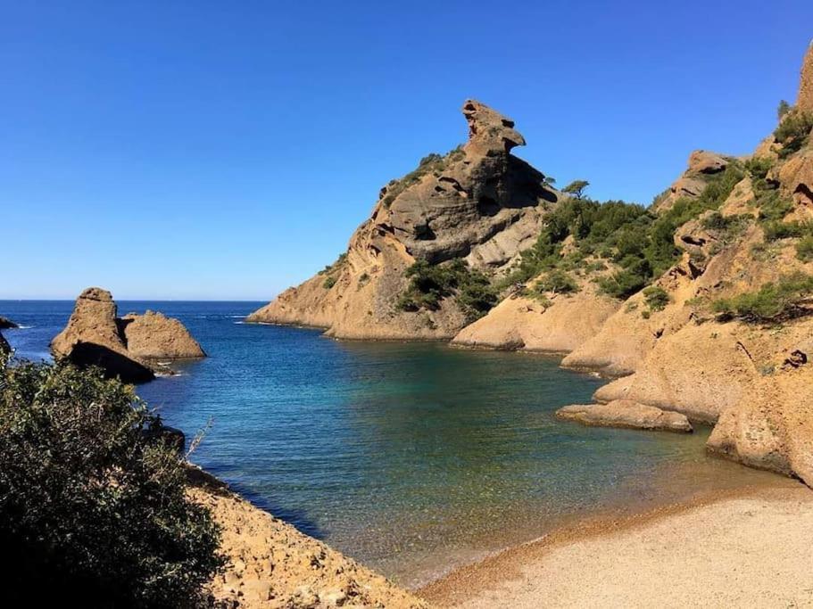 Studio 28M2 Climatise,Wifi, Proche Des Calanques,Plages Ла-Сьота Экстерьер фото